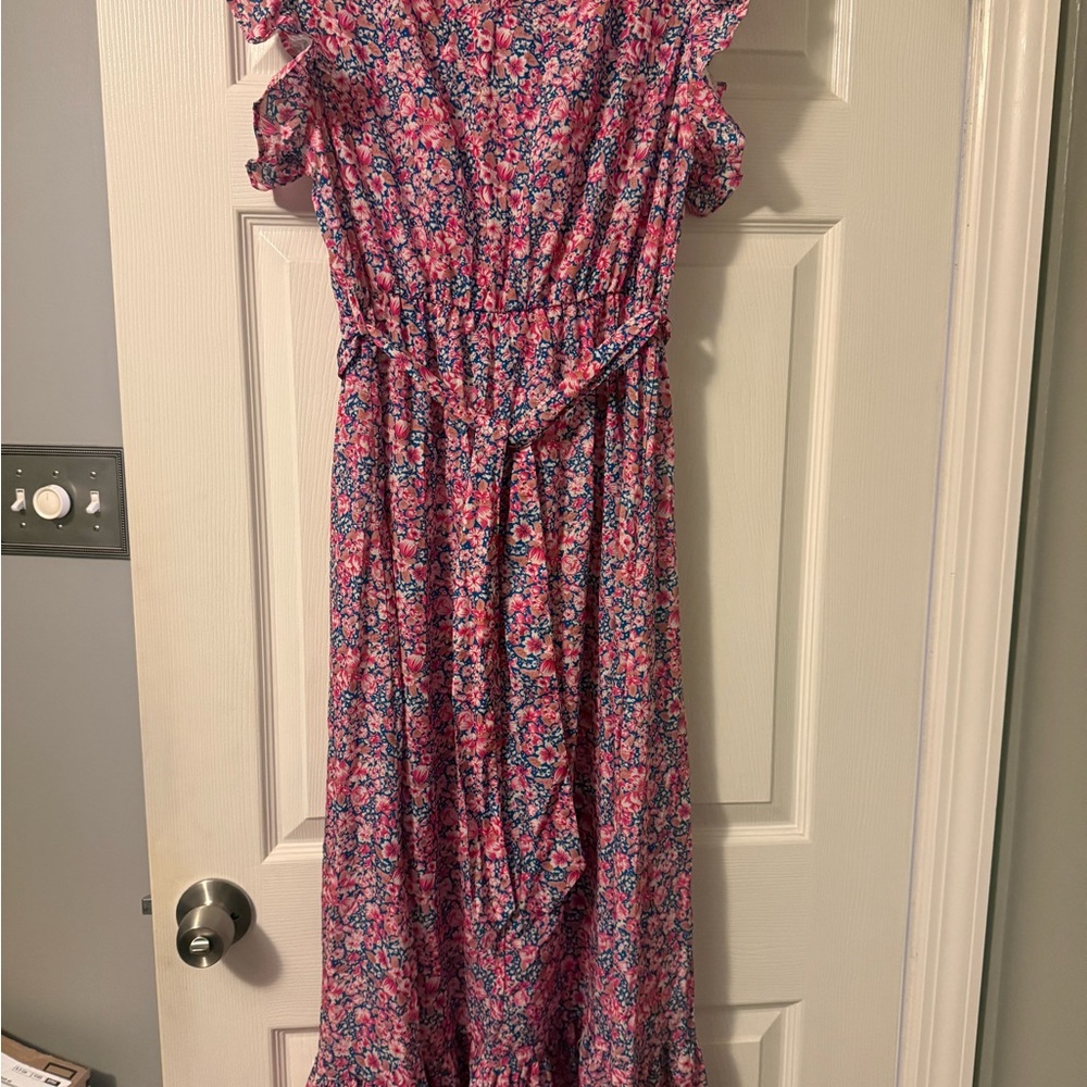SHEIN Multicolor Floral Maxi Dress